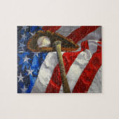 Baseball Fan's Jigzaag Puzzle Legpuzzel (Horizontaal)