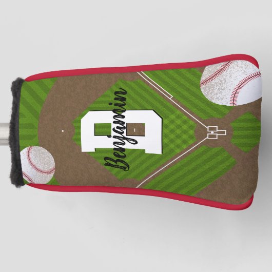 Baseball Fans Putter Golfheadcover (Voorkant)