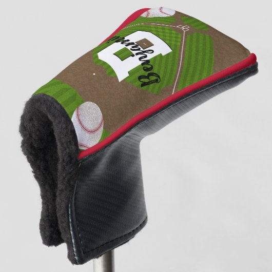 Baseball Fans Putter Golfheadcover (3/4 voorkant)