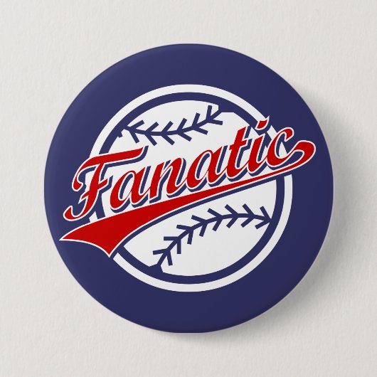 Baseball Fantasiatisch Ronde Button 7,6 Cm (Voorkant)