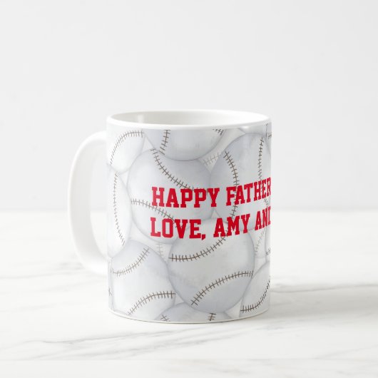 Baseball Fathers Day Mok (Voorkant links)