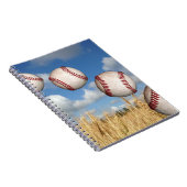 Baseball Field, Baseball in Air Notitieboek (Rechterzijde)