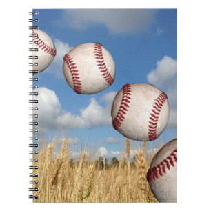 Baseball Field, Baseball in Air Notitieboek