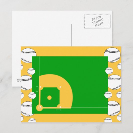 Baseball Field Briefkaart (Voorkant / Achterkant)