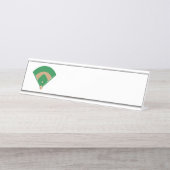Baseball Field Bureau Naambordje (Voorkant)