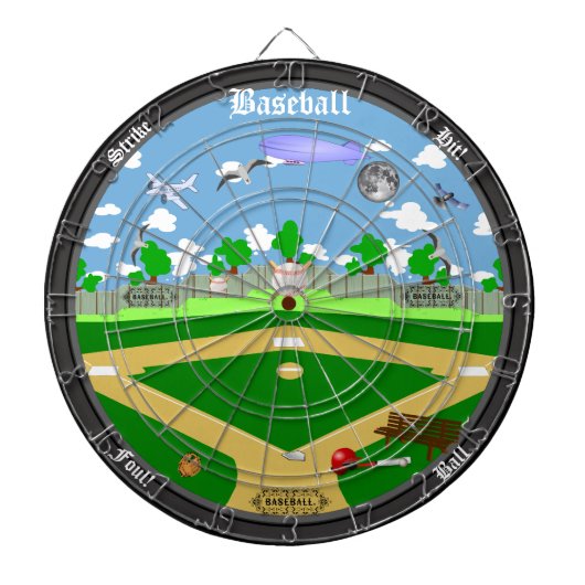 Baseball Field Dartboard Dartbord (Voorkant)
