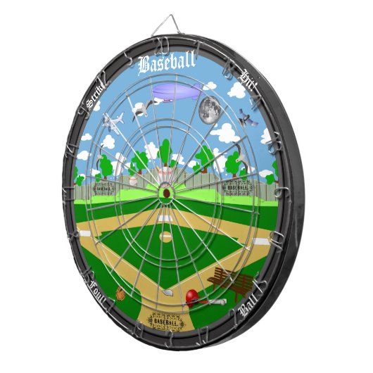 Baseball Field Dartboard Dartbord (Voorkant Rechts)