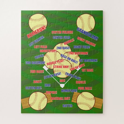 BASEBALL FIELD LEGPUZZEL (Verticaal)