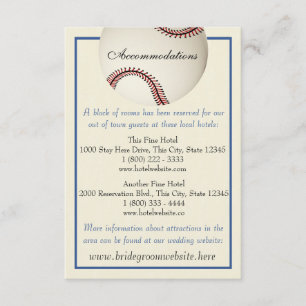Baseball Field Pass Wedding Information Kaart
