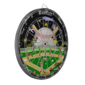 Baseball Field Sterrennacht V.2 Dartbord (Voorkant Links)