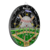 Baseball Field Sterrennachten Dartbord (Voorkant Links)