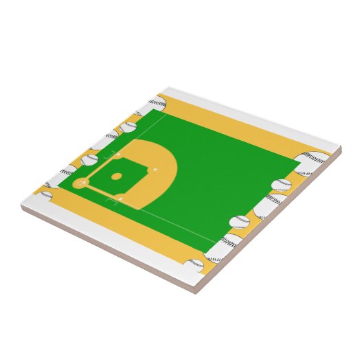 Baseball Field Tegeltje (Zijkant)