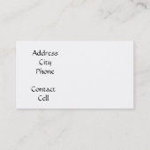 Baseball Field Visitekaartje (Achterkant)