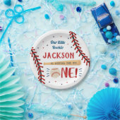 Baseball First 1st Birthday Paper Borden Papieren Bordje (Feest)