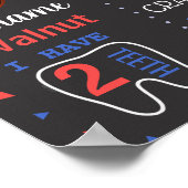 Baseball First Birthday-alkbordbord Poster (Hoek)