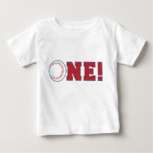 Baseball First Birthday T-shirt (Voorkant)