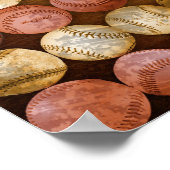 Baseball Flag Art - Amerika's vorige keer gevierd Poster (Hoek)