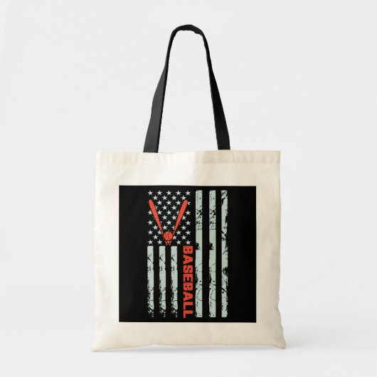 Baseball Flag Sportovers Sport Mannen Vrouwen Kind Tote Bag (Voorkant)
