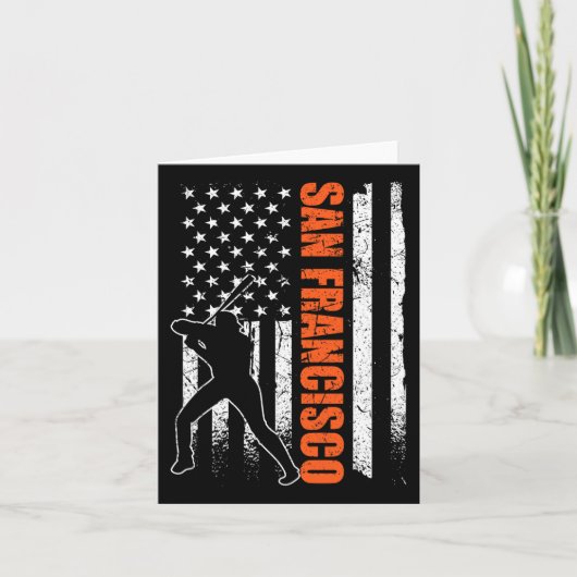 Baseball Flag Verenigde Staten Patriottisch Kaart (Voorkant)