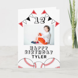 Baseball Flags Sport Kinder Foto van Birthday Auto Kaart