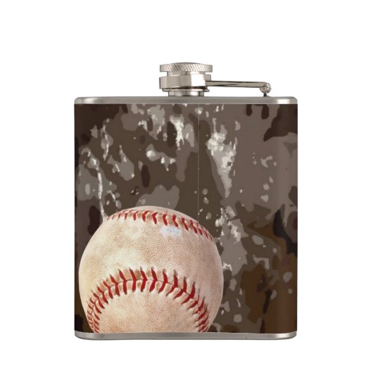 Baseball Flask Heupfles (Achterkant)