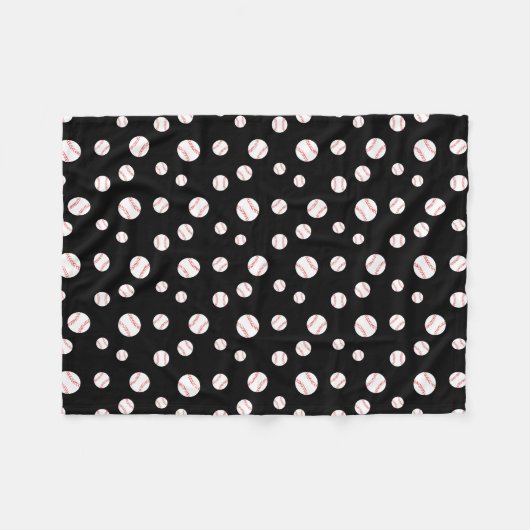 Baseball Fleece Blanket Deken (Voorkant (Horizontaal))