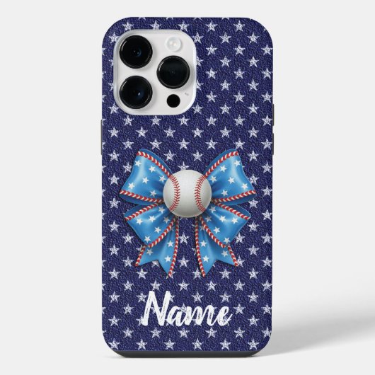 Baseball Flirt Bal Amerikaanse Vlag iPhone Hoesje (Achterkant)