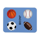 Baseball-, Football-, sport- en honkbalsport Magneet (Horizontaal)