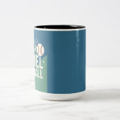 Baseball for fan tweekleurige koffiemok (Center)