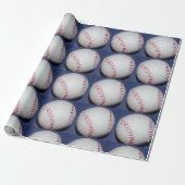 Baseball-foto Cadeaupapier (Uitgerold)