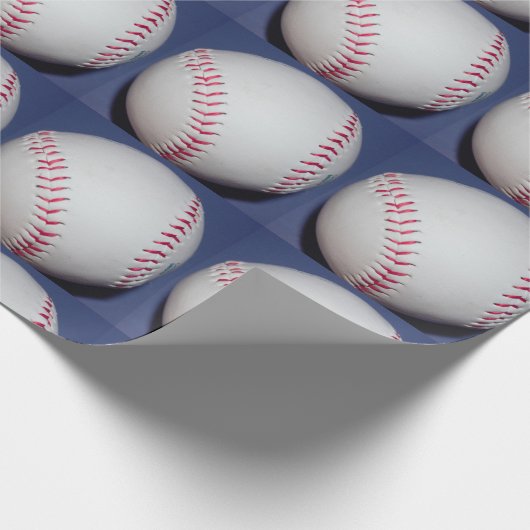 Baseball-foto Cadeaupapier (Hoek)