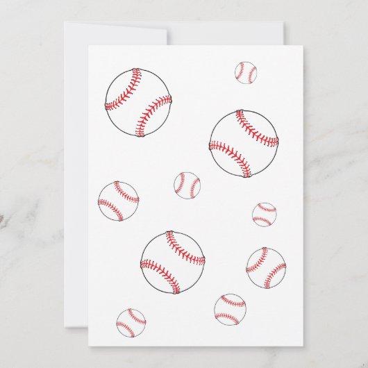 Baseball Foto Dank u Coach Kaart (Achterkant)