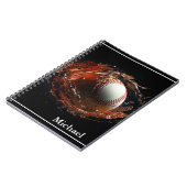 Baseball-foto Notitieboek (Linkerzijde)