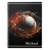 Baseball-foto Notitieboek (Voorkant)