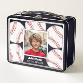 Baseball Foto Voeg Jouw naam en contact op school  (Voorkant)