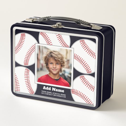 Baseball Foto Voeg Jouw naam en contact op school  (Voorkant)