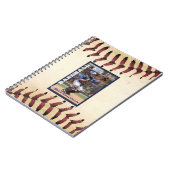 Baseball Fotokaart Collector Stijl Notitieboek (Linkerzijde)