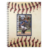 Baseball Fotokaart Collector Stijl Notitieboek (Voorkant)
