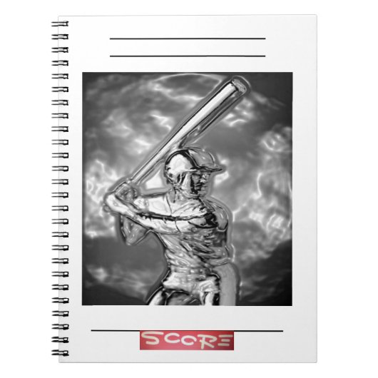 BASEBALL-fotonotebook (80 pagina's B&W) inrichten Notitieboek (Voorkant)