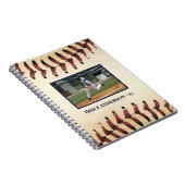 Baseball-foto's Rustic Memory Scrapbook Notitieboek (Rechterzijde)