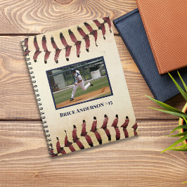 Baseball-foto's Rustic Memory Scrapbook Notitieboek