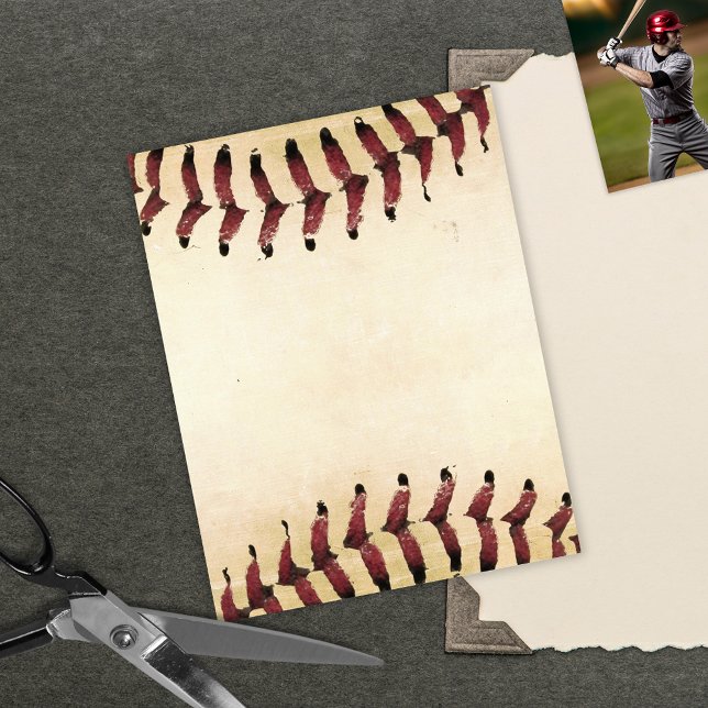 Baseball Foto's Rustiek Geheugen Scrapbook Paper (Creator heeft geüpload)