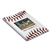 Baseball Foto's Schoon Wit HORIZONTAAL Notitieboek (Rechterzijde)