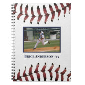 Baseball Foto's Schoon Wit HORIZONTAAL Notitieboek (Voorkant)