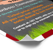 Baseball Fundraiser sjabloon Poster (Hoek)