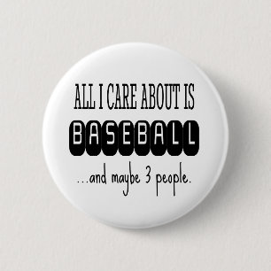 Baseball Funny Sarcastic Trendy Ronde Button 5,7 Cm