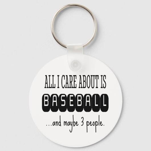 Baseball Funny Sarcastic Trendy Sleutelhanger (Voorkant)