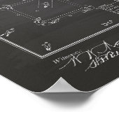 Baseball Game 1887 Patent Art Chalkboard Poster (Hoek)