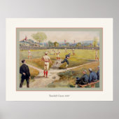 Baseball Game 1887 Poster (Voorkant)
