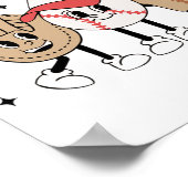 Baseball Game Dag  Moederdag Vrouwen Mannen Ki Poster (Hoek)